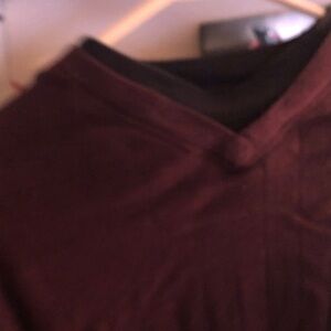 Dark Purple V-Neck Top